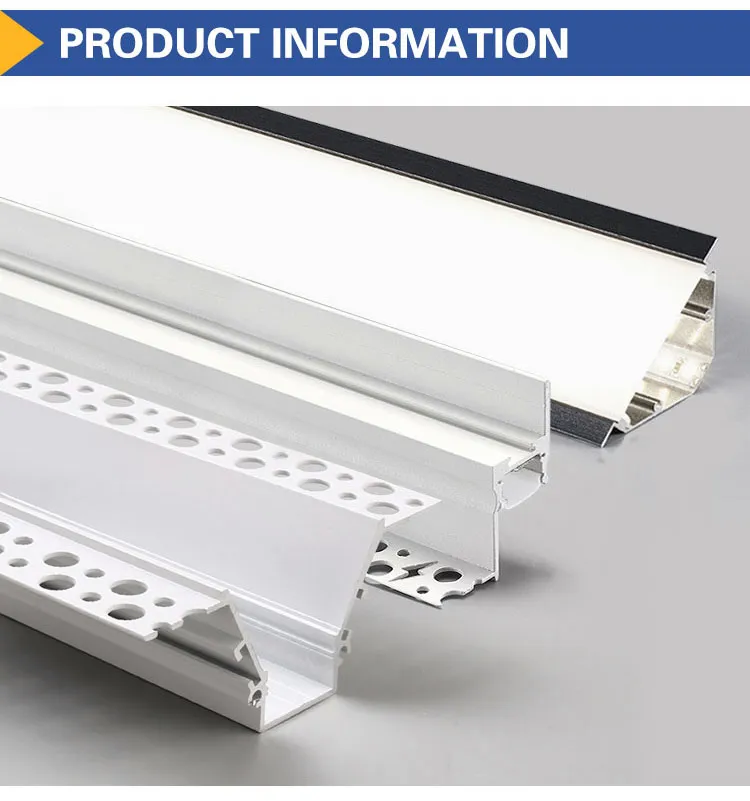 Decoração de Iluminação Arquitetônica Teto Gesso Extrusão Alumínio Perfil LED