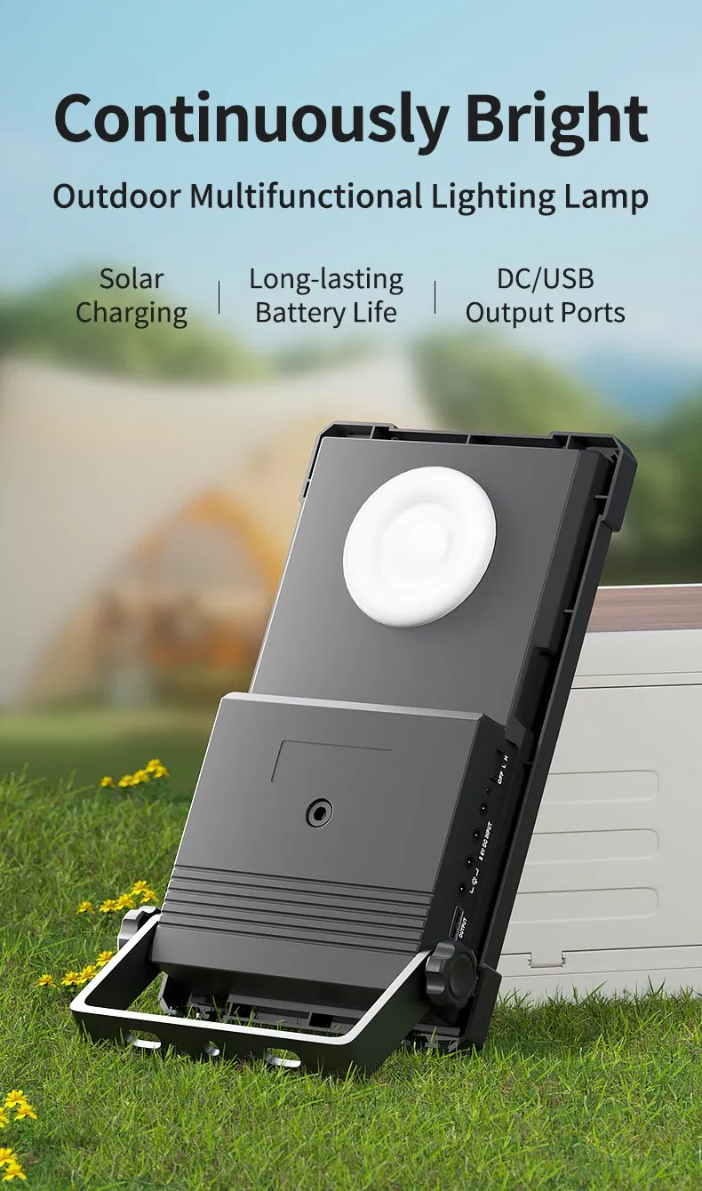 Lâmpada LED Solar de Manuseio Pesado e Confiável para Local de Construção