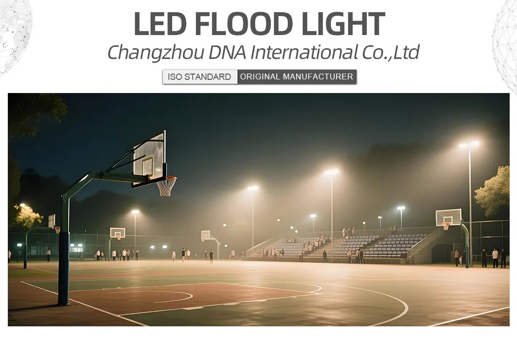Luminárias de Inundação Inteligentes e Controláveis RGB de Cores Completas com Lente Óptica Secundária para Estádio