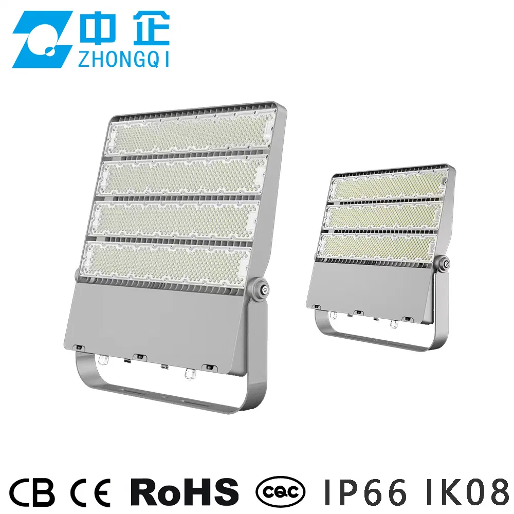 Luz de Inundação LED IP66 Ik08 Anti Ofuscamento OEM 200W 300W 600W 1000W Watt Holofote LED Luz de Estádio Luz de Alto Mastro Projetor de Quadra de Tênis Iluminação Esportiva Externa CE