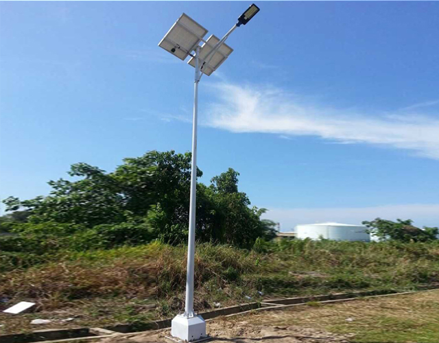 36W Luzes Solares com 8m Altura do Poste Alta Brilho