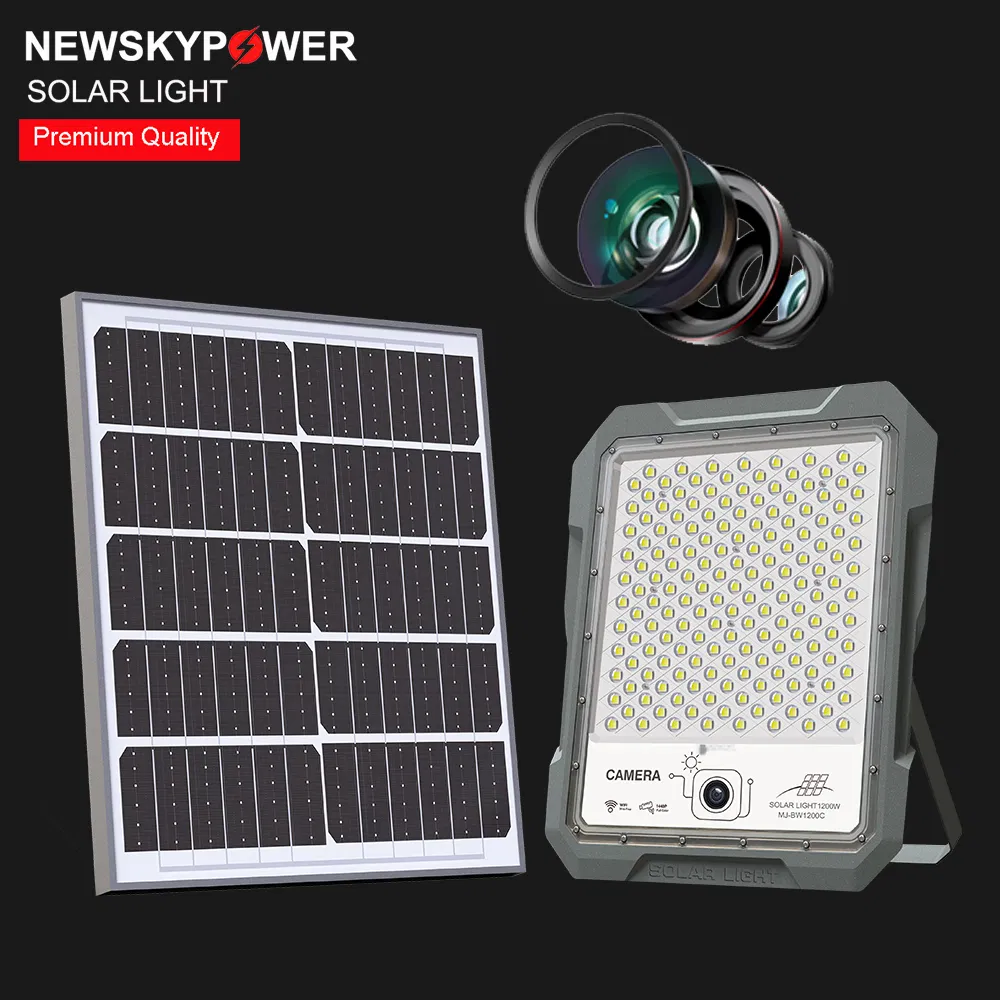 Capa de Alumínio IP65 Luzes de Inundação LED Solares à Prova d'Água para Exterior
