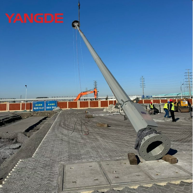 Torre de Iluminação Pública LED Galvanizada de Alto Mastro 30 Metros