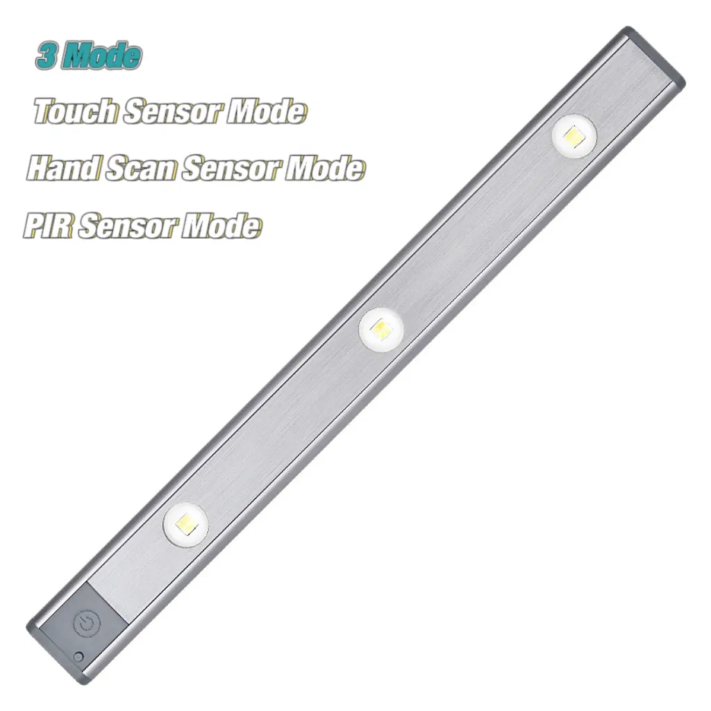 Iluminação de Armário de Montanha LED Decorativa de Alta Qualidade para Interior com Sensor de Movimento por Toque PIR, Lâmpada Sem Fio para Luz de Parede de Armário Interno