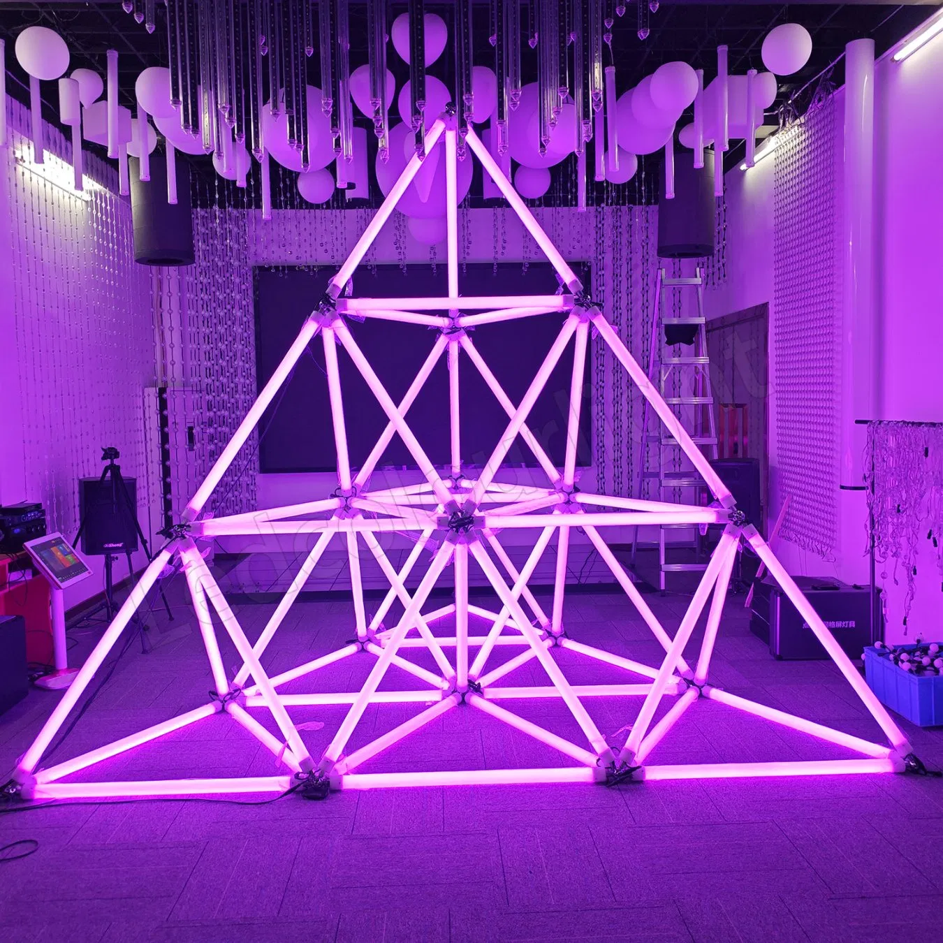 360 Luz de Tubo LED Barras de Iluminação DJ Luz de Tubo em Túnel LED para Decoração de Festa e Casamento