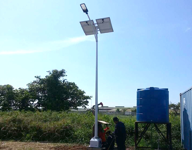 36W Luzes Solares com 8m Altura do Poste Alta Brilho