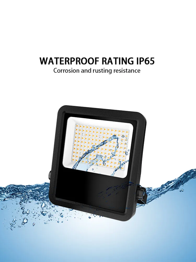 300W Habitação de Alumínio Industrial ao Ar Livre RGB à Prova d'Água IP66 Luz LED de Inundação