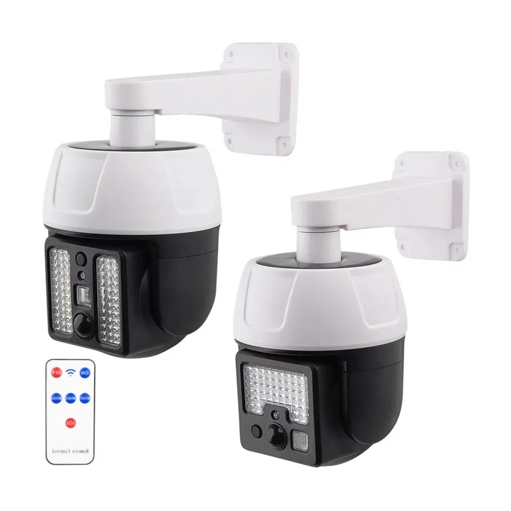 Câmeras de Vigilância Simulação de LED Monitoramento Iluminação de Segurança Luz Solar Projetor com Sensor de Movimento Lâmpada de Parede Externa