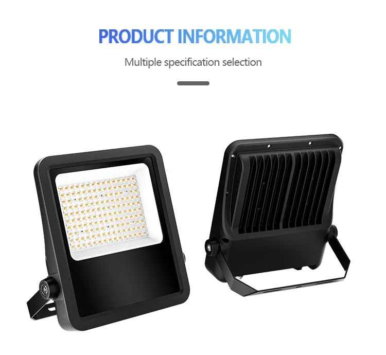 300W Habitação de Alumínio Industrial ao Ar Livre RGB à Prova d'Água IP66 Luz LED de Inundação