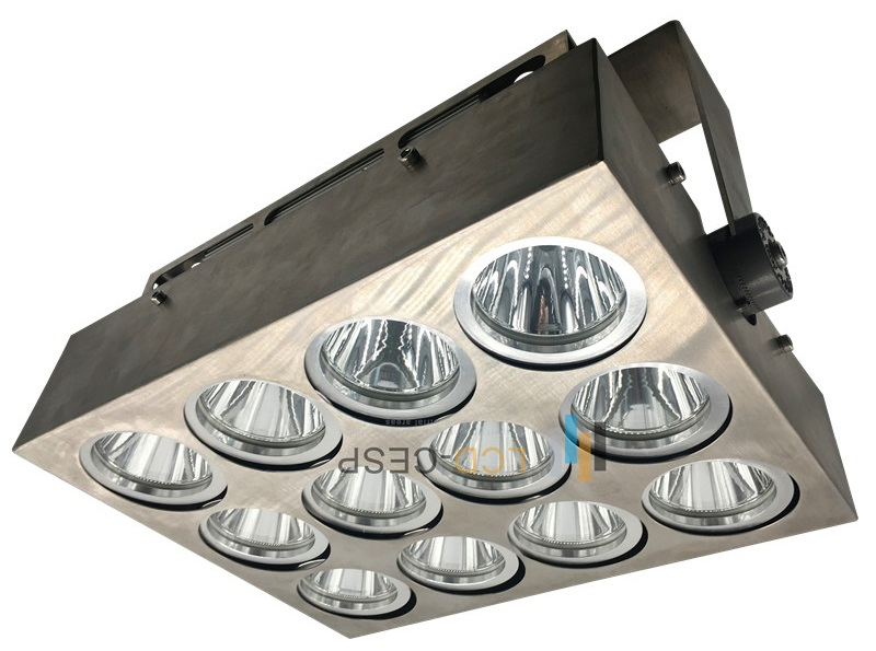 Iluminação LED de Inundação de Grau Marinho 250W Holofote para Convés de Barco 6500K Feixe Óptico de Holofote 2-3deg Iluminação Externa em Aço Inoxidável 3000m