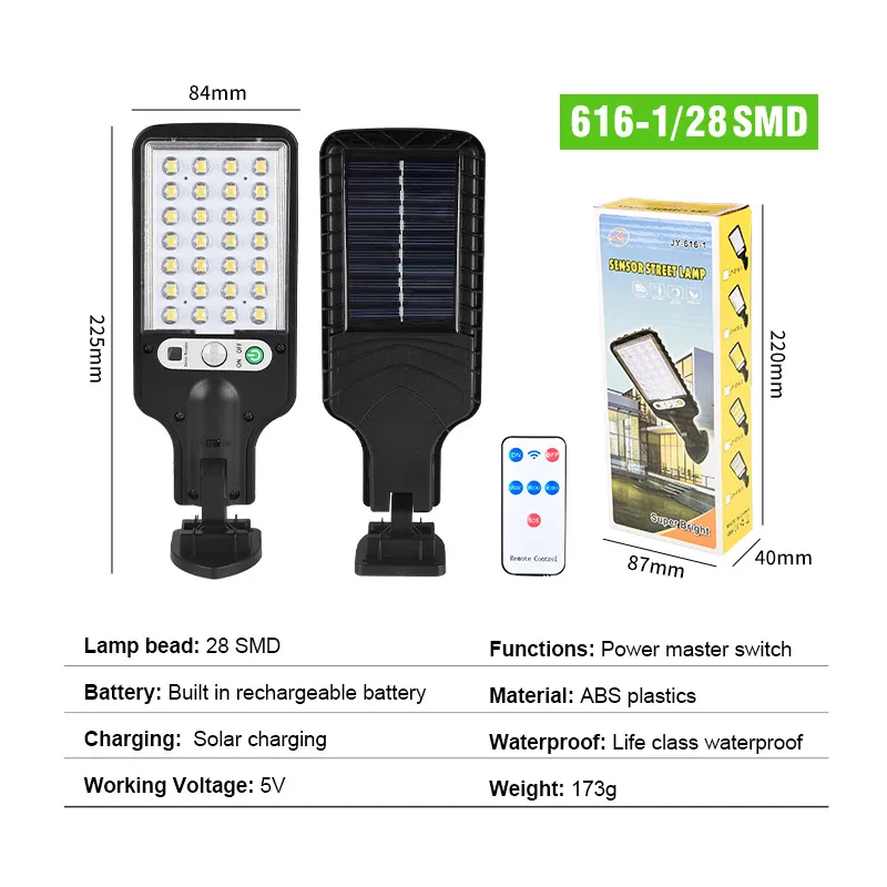 Luzes de Rua Solar LED Externas