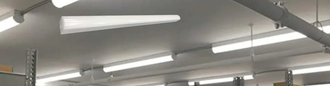 IP54 4FT 40W Iluminação de Túnel LED Tri-Proof Linkável ao Ar Livre de Alto Lúmen 160lm/W Luz Tubular LED Linear à Prova d'Água Luz Linear LED para Supermercado
