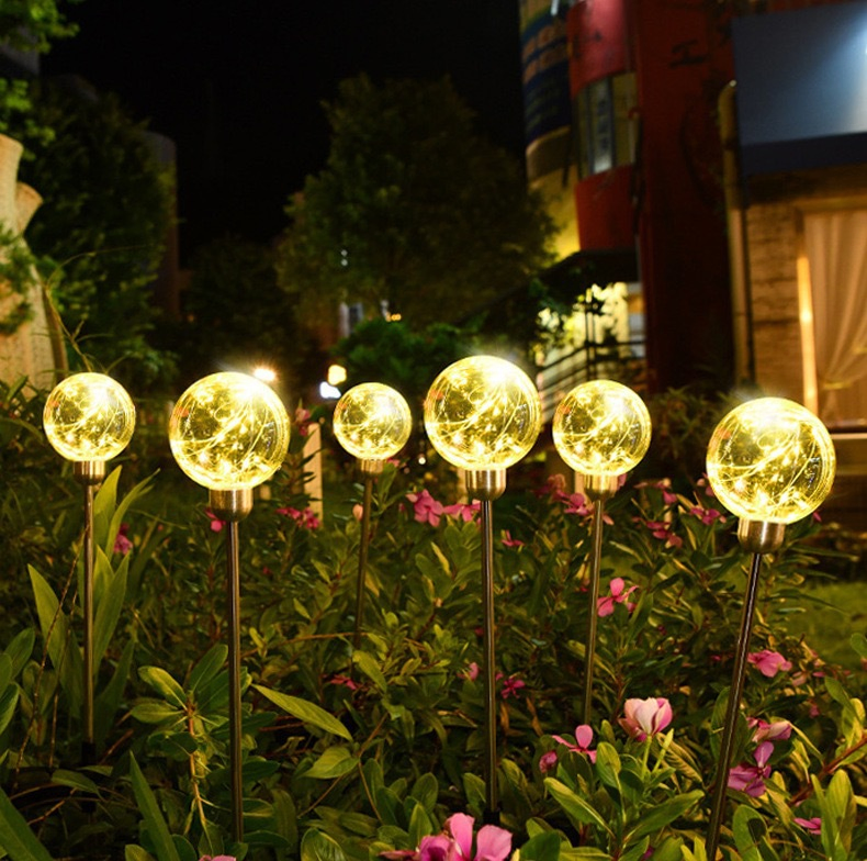 Iluminação de Fio de Cobre Luminosa LED para Paisagismo, Luz Solar para Jardim, Plugue em Luzes de Jardim, Luzes de Paisagem para Gramado