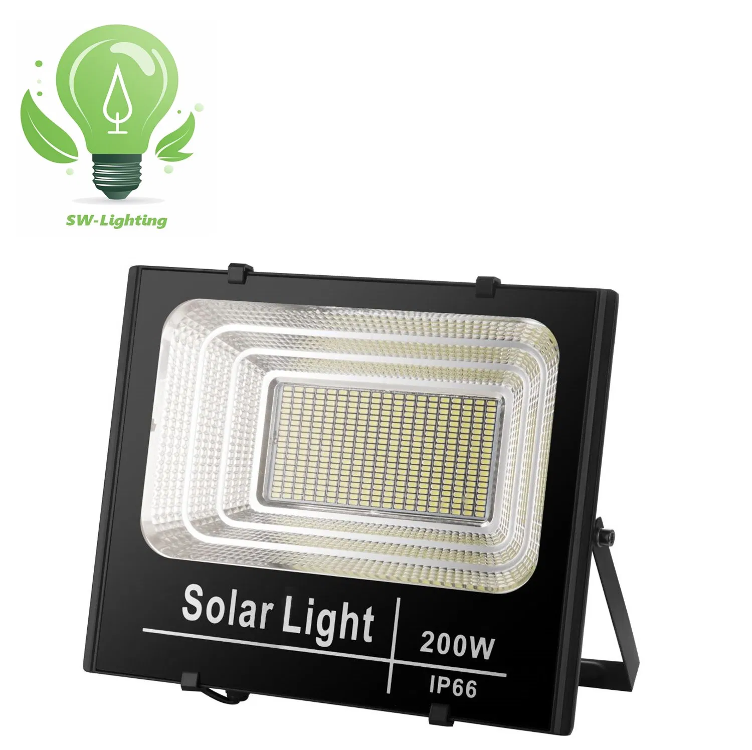 Lâmpada de Inundação Solar LED Tudo em Um IP66 Luz de Inundação Solar LED Externa à Prova d'Água com Alta Brilho SMD 40W 60W 100W 200W 300W 400W