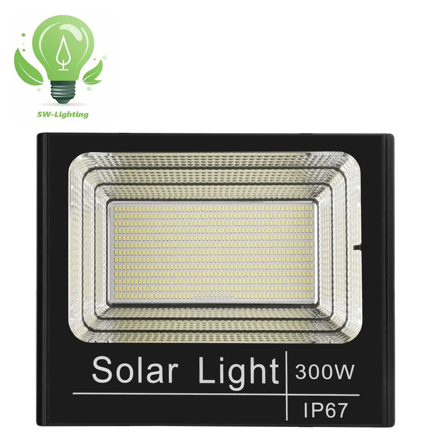 Lâmpada de Inundação Solar LED Tudo em Um IP66 Luz de Inundação Solar LED Externa à Prova d'Água com Alta Brilho SMD 40W 60W 100W 200W 300W 400W