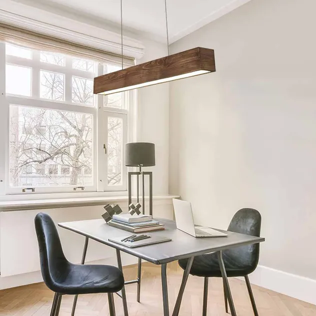 Acabamento em Madeira Arquitetônica Perfil de Alumínio Iluminação Linear LED Branco Ajustável RGBW Dali Casambi
