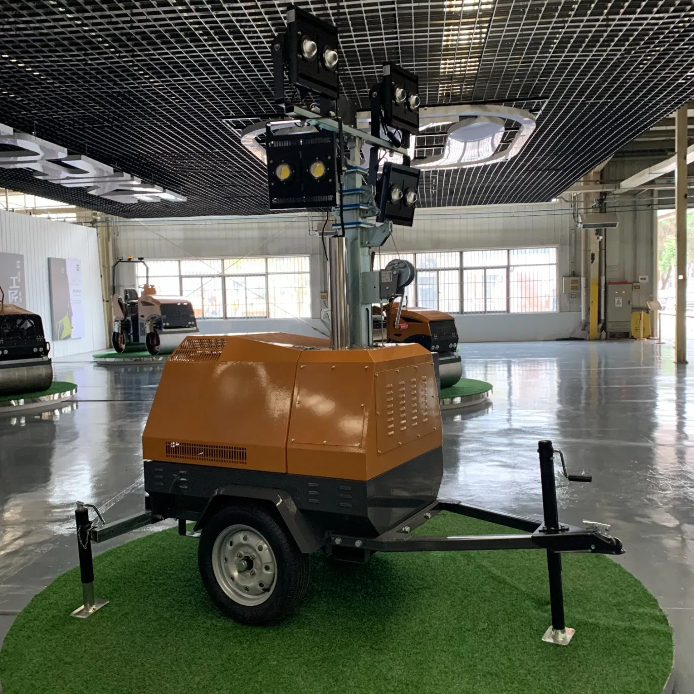 Torres de Iluminação para Construção com Motor Diesel e Luzes LED
