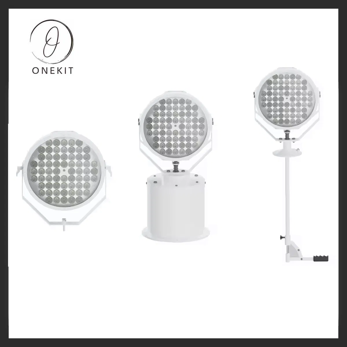 Iluminação LED Rotativa para Barcos Projetor de Navio IP65 IP66 75W 150W 400W Luz de Spotting Marinha