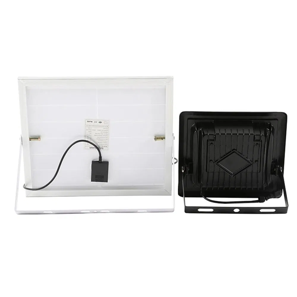 Lâmpada de Economia de Energia Recarregável para Iluminação Externa à Prova d'Água 100W 200W 300W Luz de Inundação Solar LED