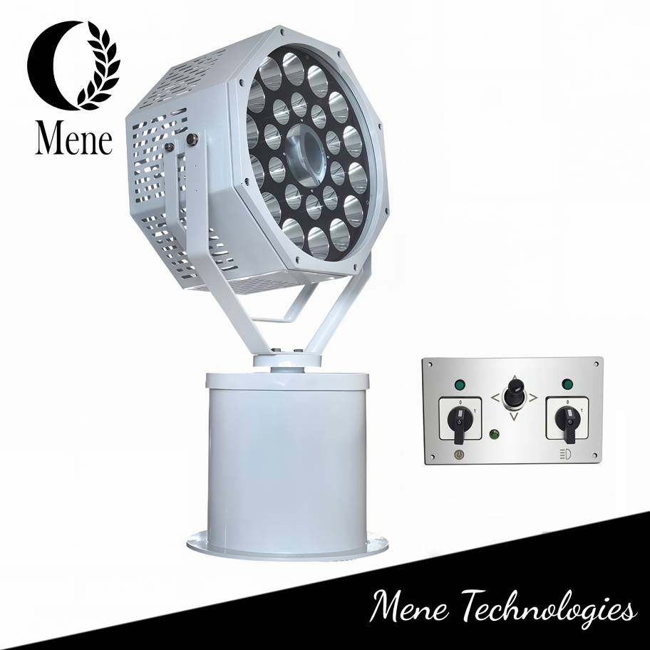 Lanterna de Busca LED IP68 Ik10 3000m Alcance Sem Fio Resistente a Spray de Sal Holofote de Busca para Marinha Barco Pesca Noturna Offshore