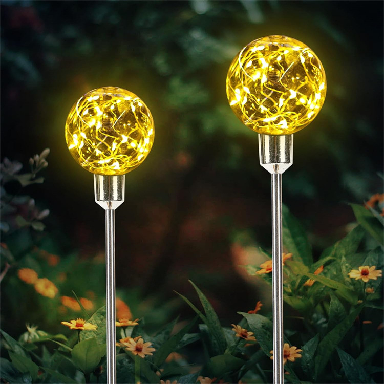 Iluminação de Fio de Cobre Luminosa LED para Paisagismo, Luz Solar para Jardim, Plugue em Luzes de Jardim, Luzes de Paisagem para Gramado