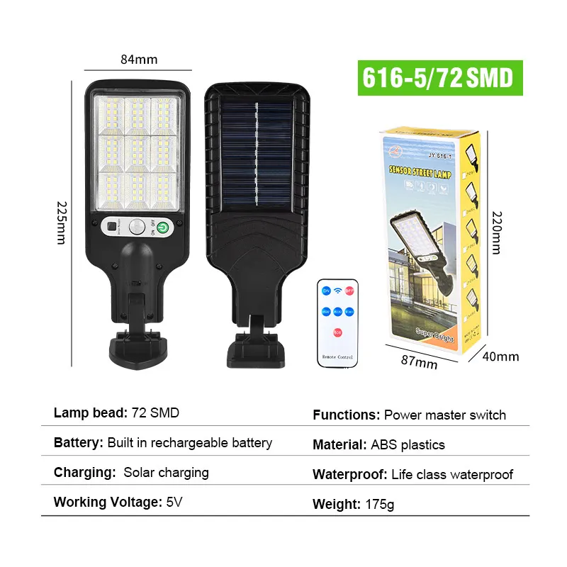 Luzes de Rua Solar LED Externas