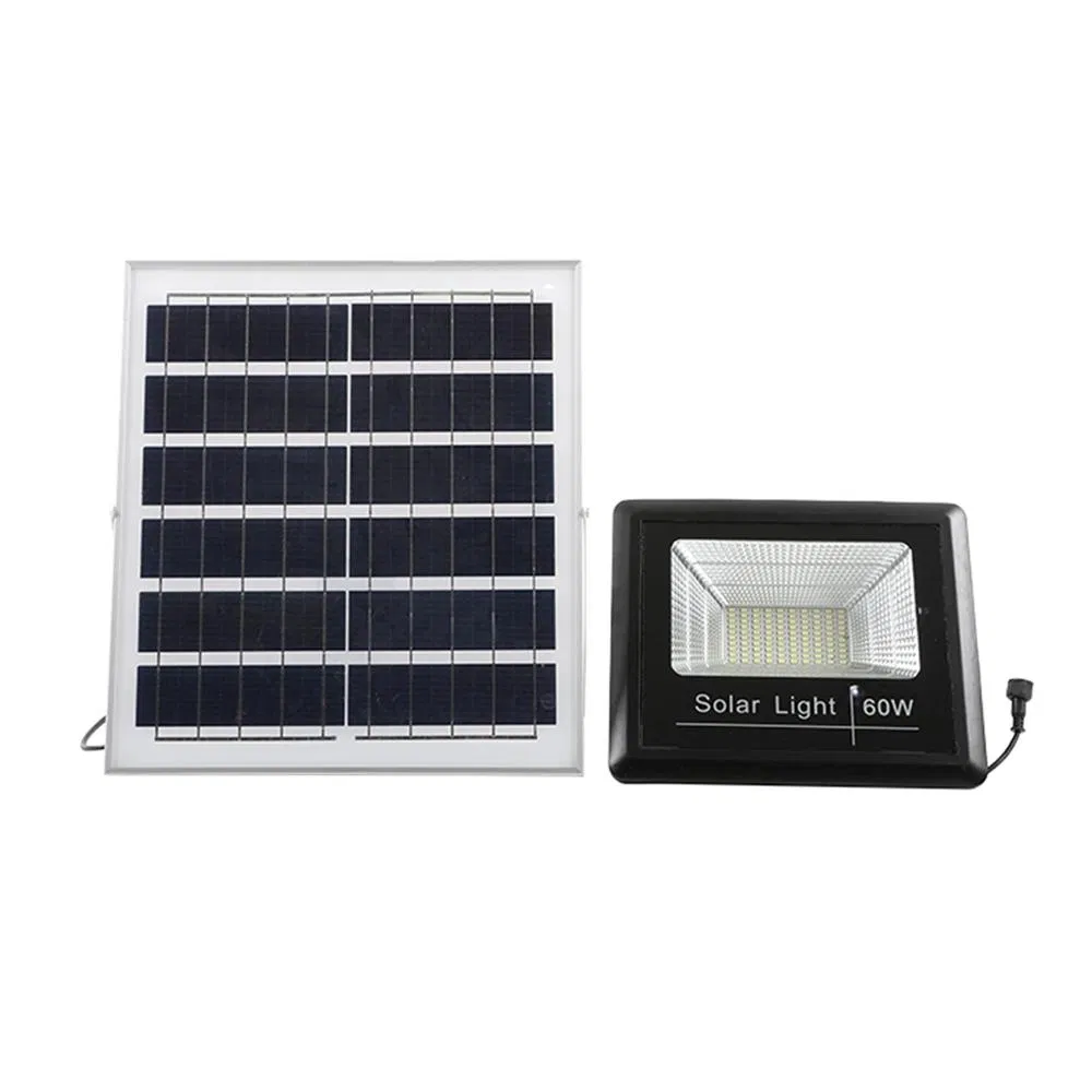 Lâmpada de Economia de Energia Recarregável para Iluminação Externa à Prova d'Água 100W 200W 300W Luz de Inundação Solar LED