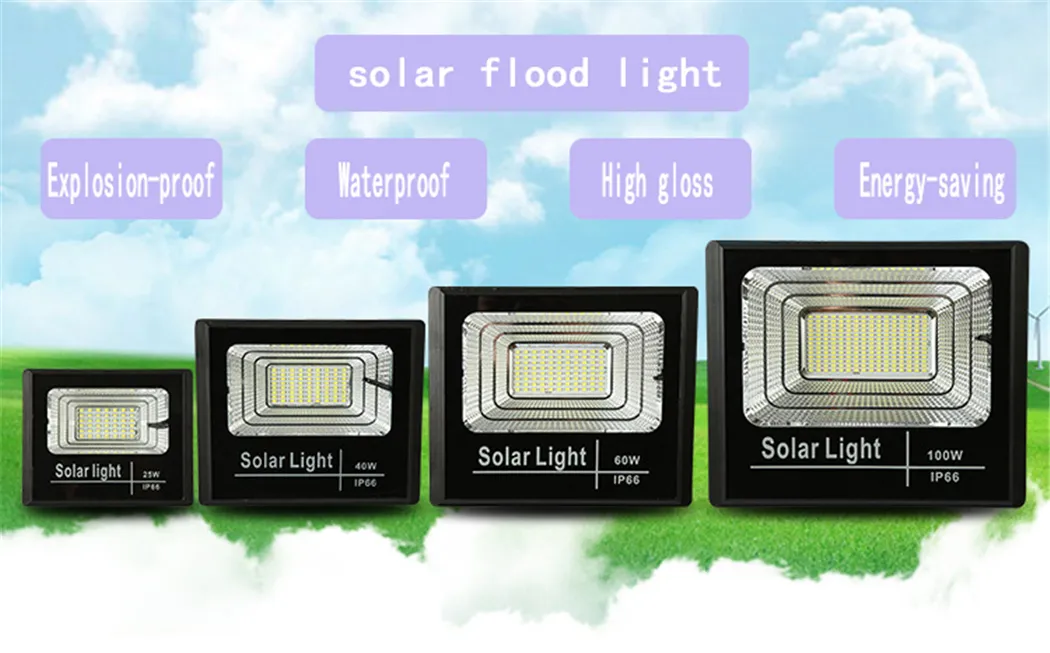 Luzes de Inundação Solar LED