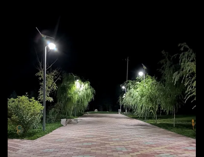 Luz de Inundação Solar ao Ar Livre em Alumínio Fundido, Sistema de Energia Solar Inteligente com LED, Luz de Inundação Solar