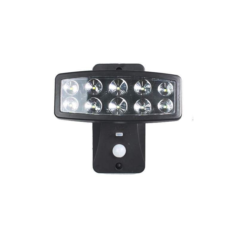Lâmpada de Jardim à Prova d'Água 10 Luz Solar LED Iluminação Externa Inteligente Luz Solar de Inundação em ABS