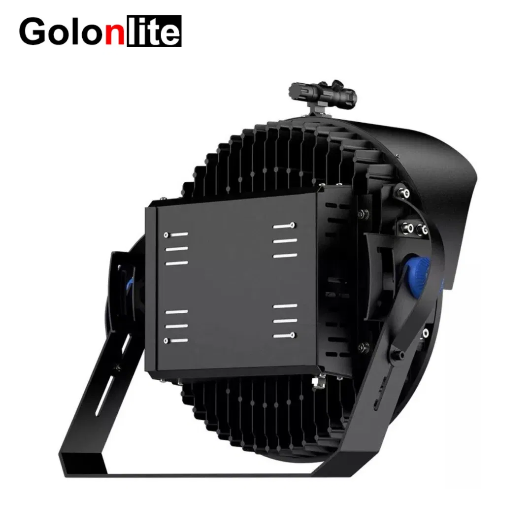 Projetor de Holofote Refletor ao Ar Livre DMX 300W 400W 500W 600W 800W 1000W 1200W 1500W 1600W Iluminação de Campo de Futebol Estádio Luz de Inundação LED Redonda de Alto Mastro