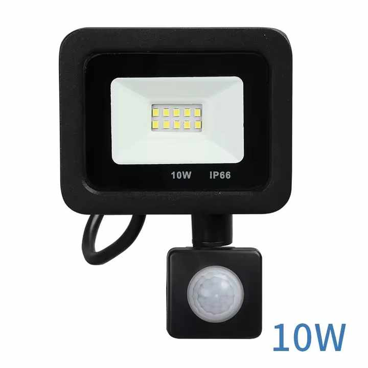 Luz de Parede de Segurança Externa IP66 À Prova d'Água AC 30W 50W 100W 150W 200W 300W Luz de Inundação LED com Sensor de Movimento