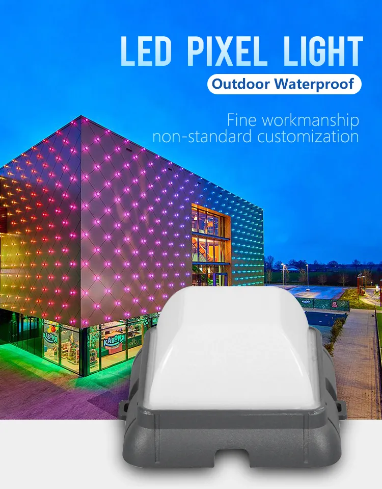 Lâmpada Pixel LED RGB Luzes de Ponto para Paisagismo