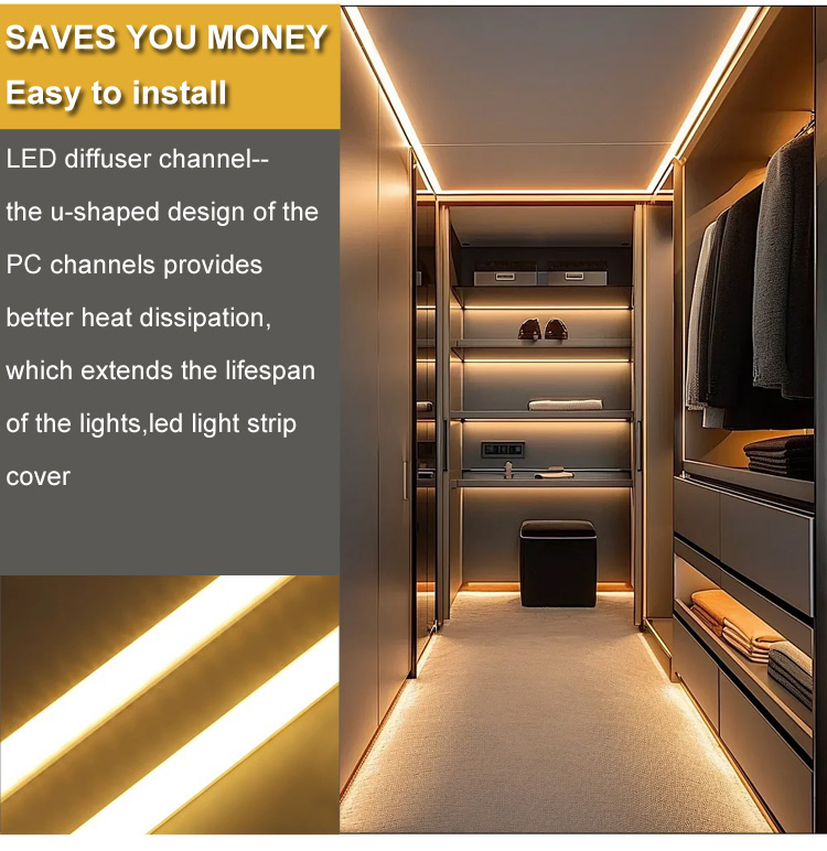 Difusor de Luz LED Extrusão de Policarbonato Faixa de Iluminação Cobertura Difusora LED Luminária à Prova d'Água Fosca Luminária de PC