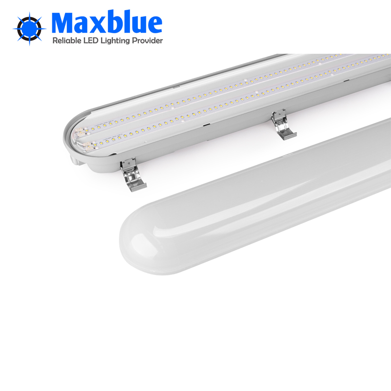 Luz Linear Industrial LED para Iluminação de Estacionamento Luz LED Tri-Proof à Prova d'Água