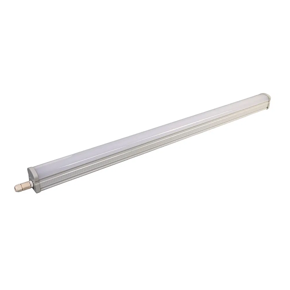 Luz LED Tri-Proof Linkável IP65 Fixture de Tubo LED à Prova d'Água para Iluminação Interna e Externa