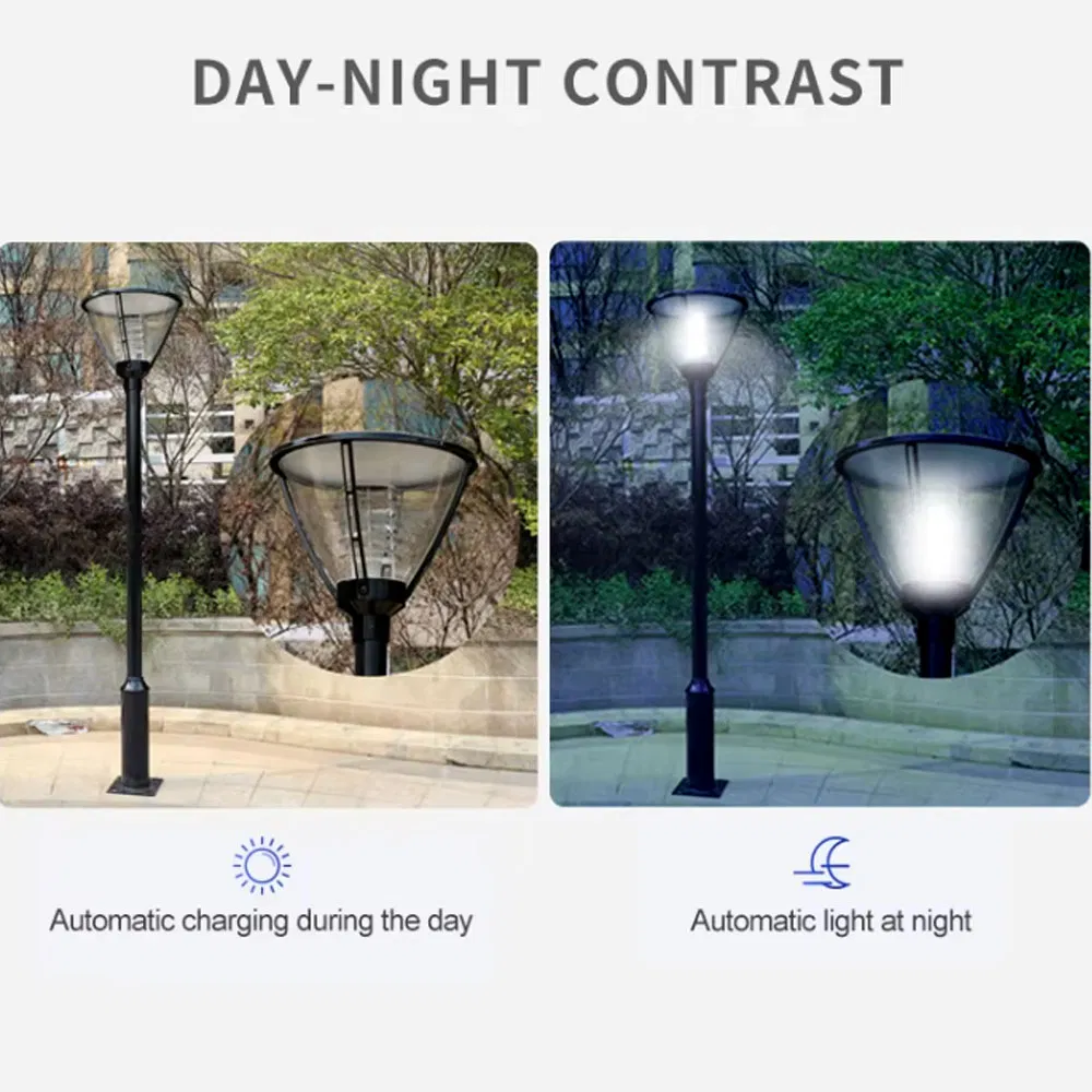 Moderna IP65 Poste de Luz de Jardim 50W Lâmpada Elétrica de Jardim para Iluminação Decorativa de Paisagismo ao Ar Livre Opulenta Luz LED