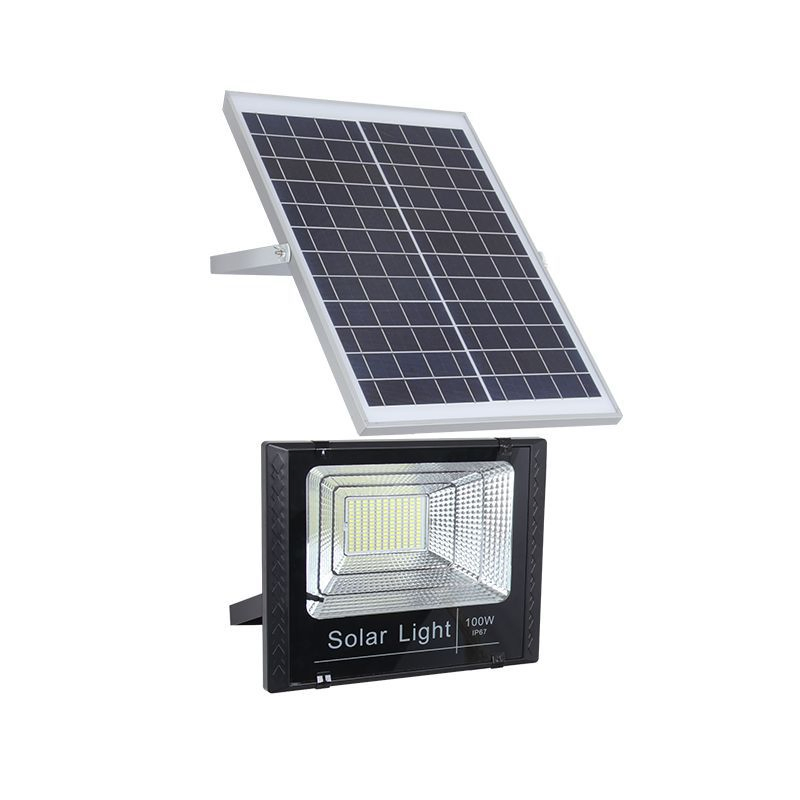 60W Luzes de Inundação ao Ar Livre à Prova d'Água com Função de Temporizador Luzes de Inundação Solar LED de Segurança Lâmpada Projetora Solar
