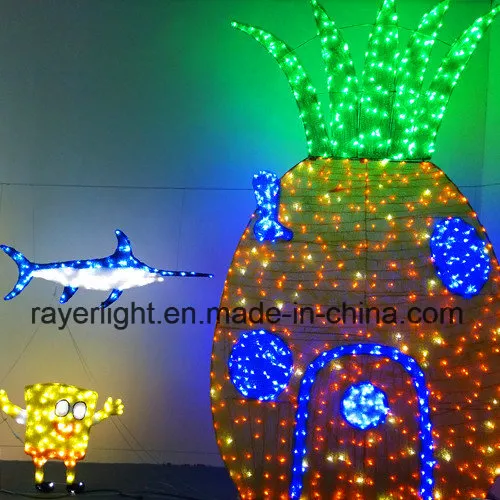 Iluminação de Paisagismo em LED Luz Motivo Coral Rosa LED Decorações do Parque Oceânico