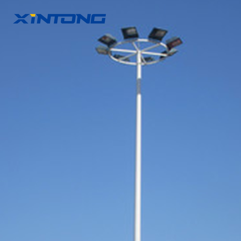 Xintong 1200W 300W 400W Poste de Iluminação de Alta Mastagem LED de Túnel à Prova d'Água Galvanizado Octogonal para Exterior