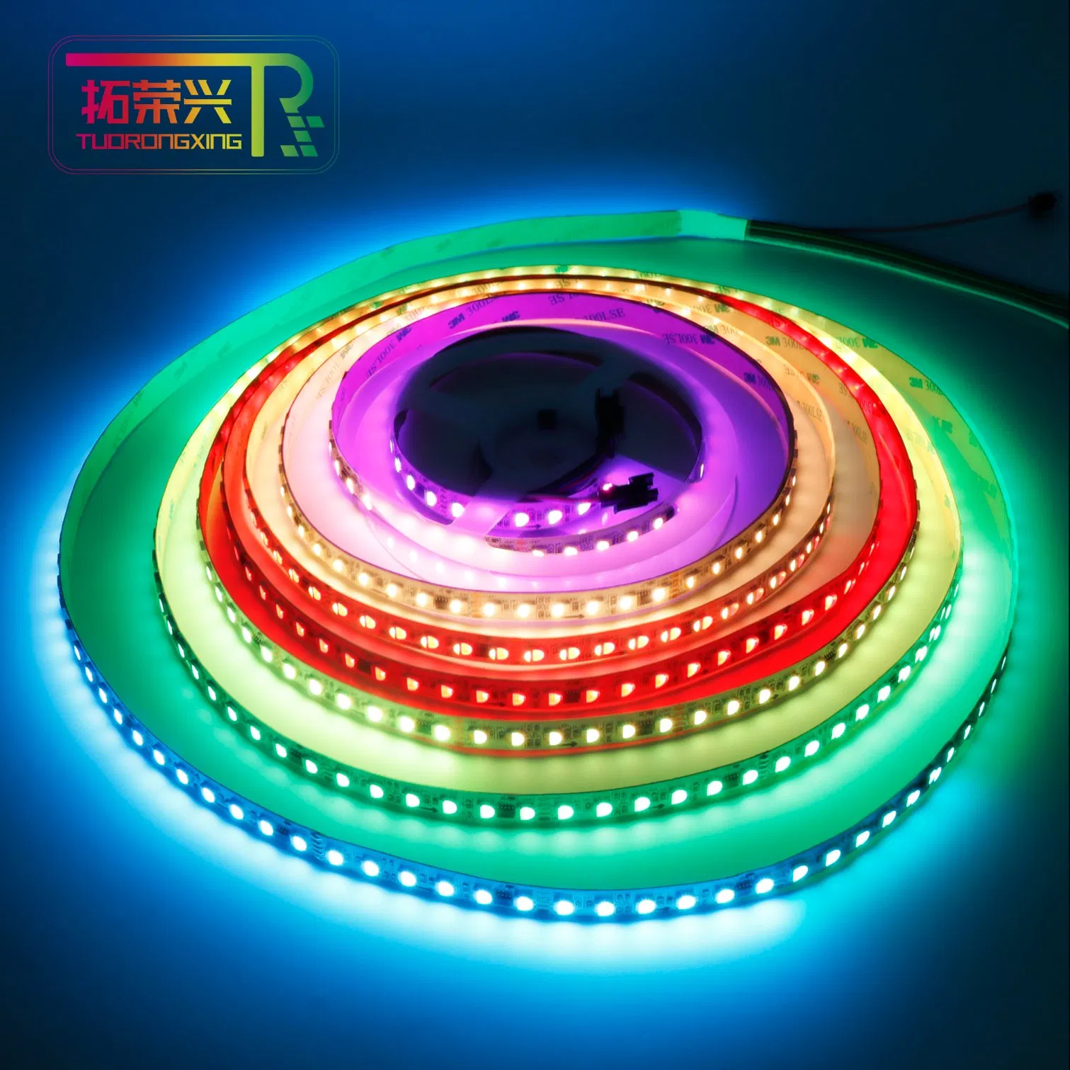 OEM/ODM 5050 RGBW 24V DMX512 Sinal Duplo Digital Endereçável Programável Flexível Iluminação Arquitetônica de Estágio Fita de LED