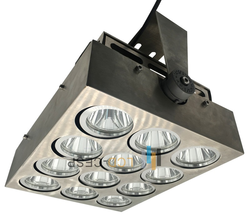 Iluminação LED de Inundação de Grau Marinho 250W Holofote para Convés de Barco 6500K Feixe Óptico de Holofote 2-3deg Iluminação Externa em Aço Inoxidável 3000m