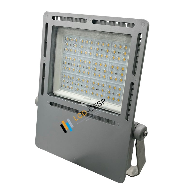 Holofote de Aço Inoxidável de Grau Marinho 100W-200W-300W, Spot LED, 100-277V, 4000K, Iluminação de Busca