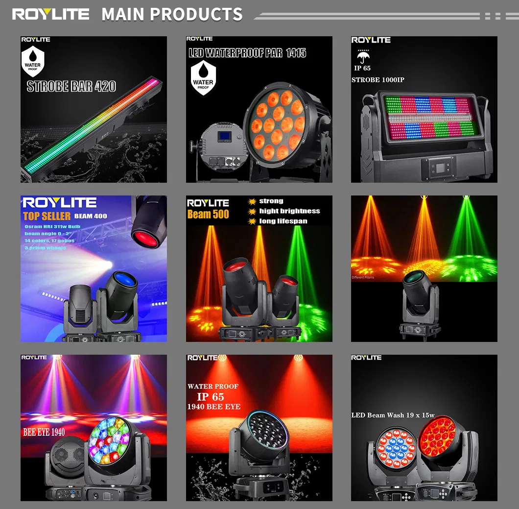 Principais produtos de iluminação de palco