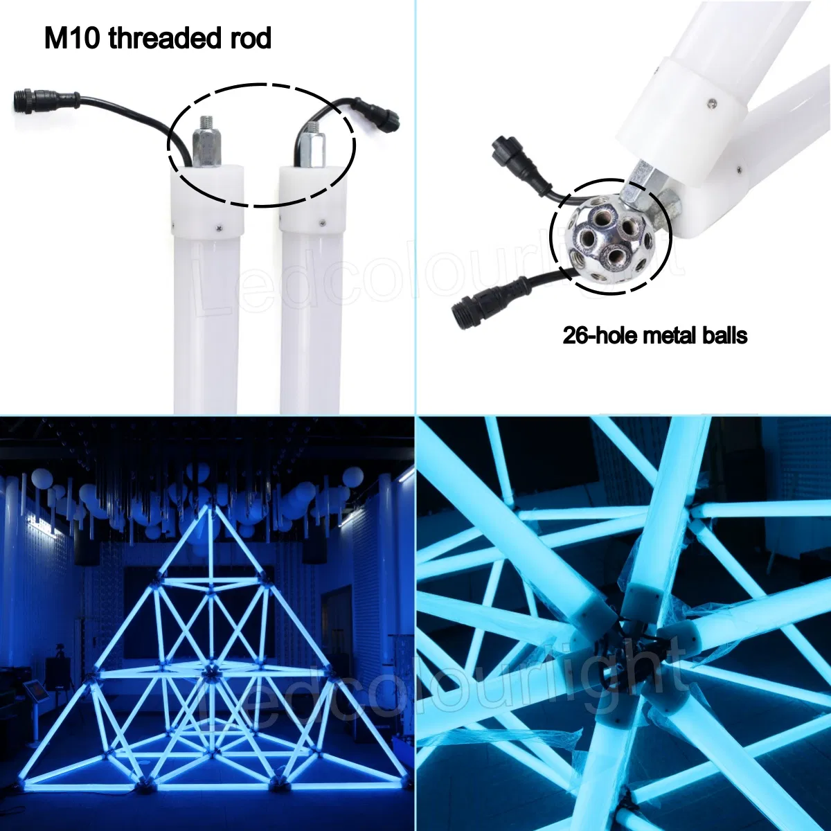 Geometria LED em exibição
