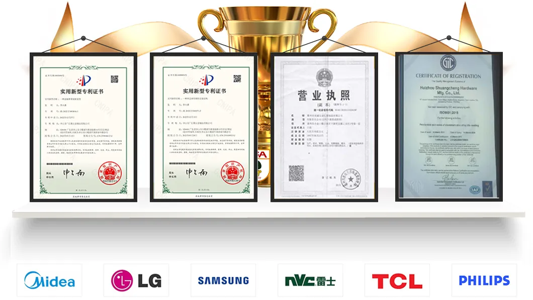 Certificados de qualidade internacional ISO9001 e IATF16949