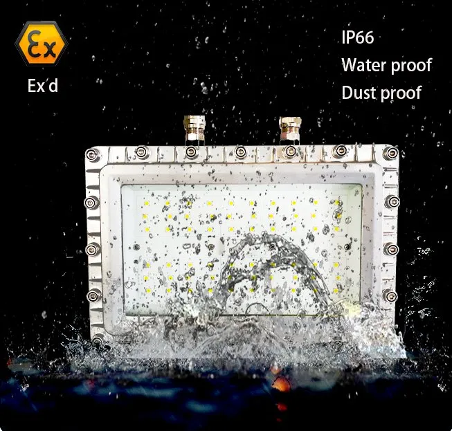 Luzes LED à Prova de Explosão para Inundação 200 Luminárias Fluorescentes para Áreas Perigosas