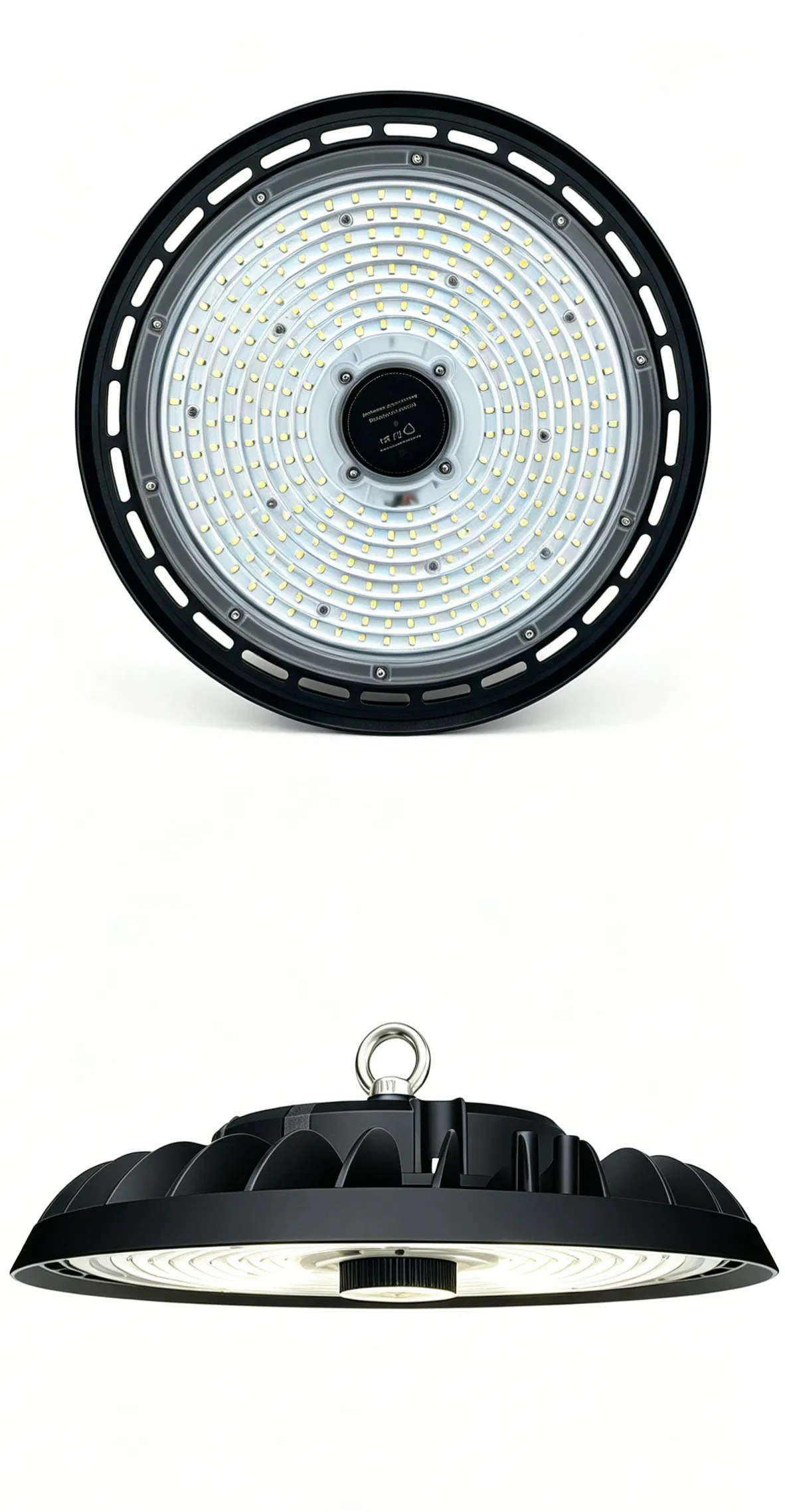 200W Luz de Teto LED com Sensor de Movimento para UFO, Fixture Resistente às Intempéries, Iluminação Eficiente para Armazém, Oficina, Sótão