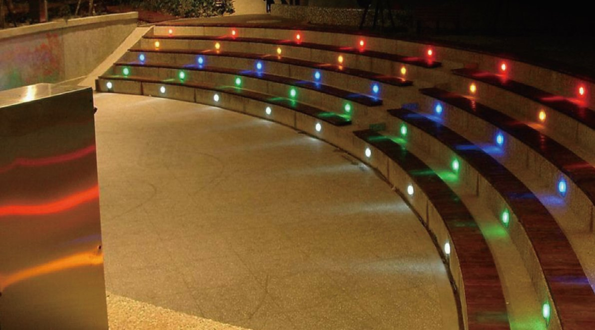 Luz de Spot Inground 1W Pequena Luz LED Marinha de Piso para Exterior 12V 24V 1W para Barco