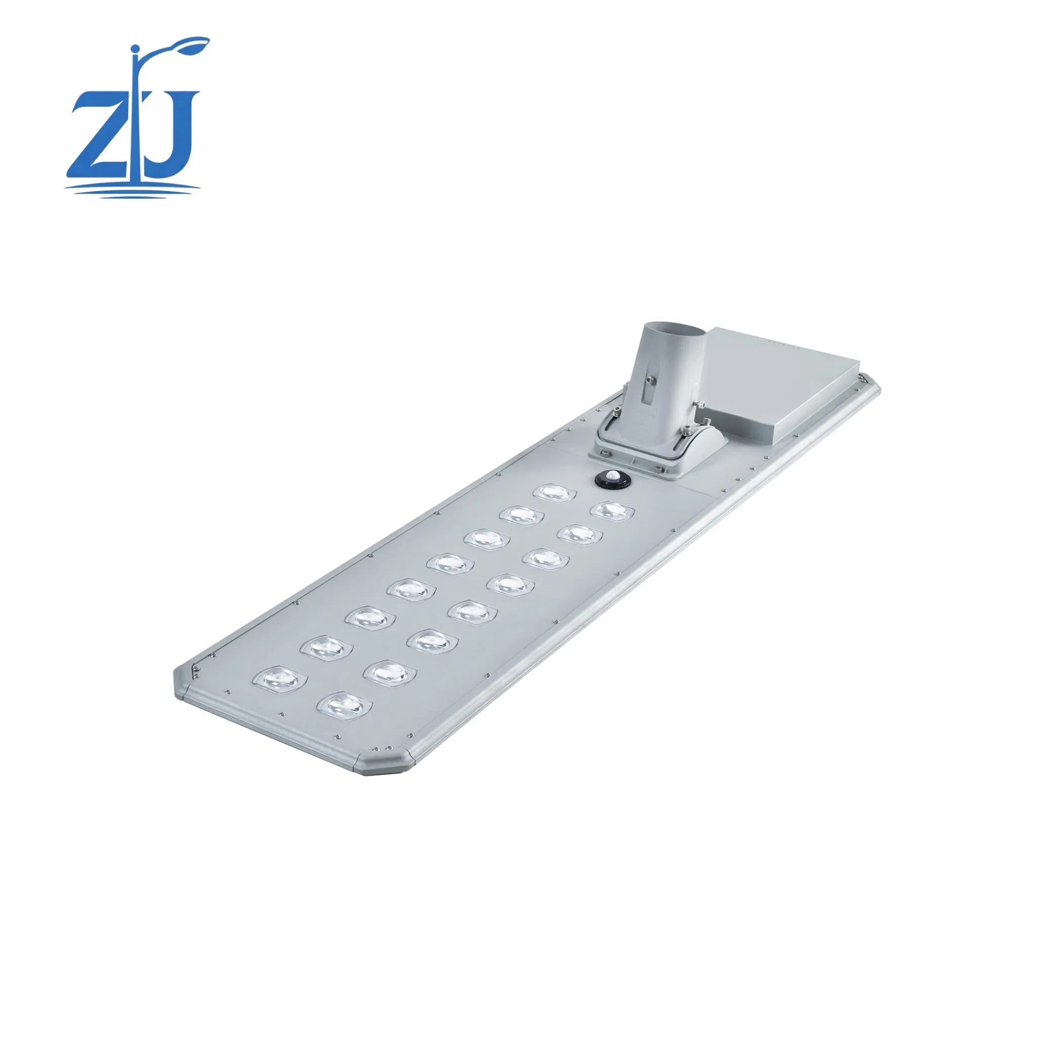 IP65 Luz de Rua Solar à Prova d'Água em Liga de Alumínio Tudo em Um 50W 100W 200W Lâmpada de Estrada Externa de Alta Brilho